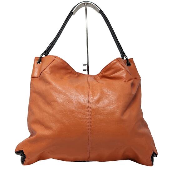 latico Handbags - Latico Salmon Espresso Orange Rosie Leather Shoulder Bag Purse